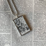 Winnie the Pooh childrens' book illustrations up-cycled to hand-soldered glass pendant