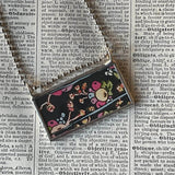 Fairy, vintage children's book illustration, hand-soldered glass pendant
