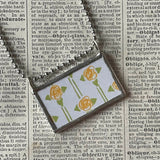 Harry the Dirty Dog, vintage illustrations, up-cycled to soldered glass pendant