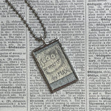 Wild Things, Max, Sendak, vintage children's book illustrations, up-cycled to soldered glass pendant (Copy)