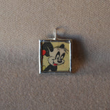 Woody Woodpecker, Andy Panda, original vintage 1970s comic book illustrations, upcycled to soldered glass pendant