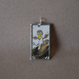 Are You My Mother? vintage children's book illustrations, up-cycled to soldered glass pendant