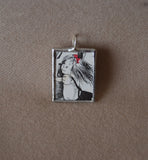 Eloise at the Plaza, illustrations from vintage children's book, up-cycled to hand-soldered glass pendant