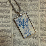The Snowy Day, vintage children's book illustrations, upcycled to soldered glass pendant