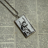 Ferdinand, vintage children's book illustrations, up-cycled to soldered glass pendant