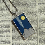 Little Prince, original illustrations from vintage book, up-cycled to soldered glass pendant