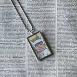 Wild Things, Max, Sendak, vintage children's book illustrations, up-cycled to soldered glass pendant