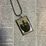 Frederick, vintage children's book illustrations, up-cycled to soldered glass pendant