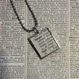 Mushroom / fungus, vintage natural history illustrations up-cycled to soldered glass pendant
