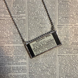 Cathartic Pills, vintage Sears Catalog illustrations, upcycled to hand soldered glass pendant