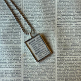 Gourds, vintage botanical dictionary illustration, upcycled to soldered glass pendant