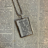 Mushroom / fungus, vintage natural history illustrations up-cycled to soldered glass pendant