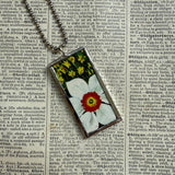 I am a Bunny, Richard Scarry children's book illustrations up-cycled to soldered glass pendant
