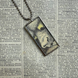 Wild Things, Max, Sendak, vintage children's book illustrations, up-cycled to soldered glass pendant
