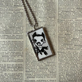 Toki Doki, vintage illustrations up-cycled to soldered glass pendant