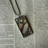 Wild Things, Max, Sendak, vintage children's book illustrations, up-cycled to soldered glass pendant