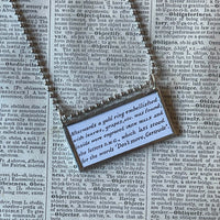 Gorey Gashleycrumb Tinies, vintage book illustrations, hand-soldered glass pendant