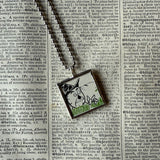 Wizard of Oz, vintage children's book illustrations, up-cycled to soldered glass pendant