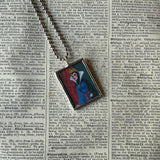 Snow White, vintage illustrations, up-cycled to soldered glass pendant