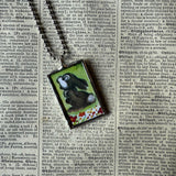 Bambi, original illustrations from vintage book, up-cycled to soldered glass pendant