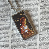 Grave of the Fireflies, Miyazaki animation stills up-cycled to soldered glass pendant