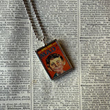 MAD Magazine vintage covers, upcycled to soldered glass pendant
