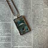 00Water Babies, vintage children's book illustration up-cycled to soldered glass pendant