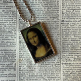 Picacco Guernica, 2-sided hand soldered glass pendant