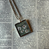 Cat, Kitten, Kitty, vintage children's book illustrations, up-cycled to soldered glass pendant