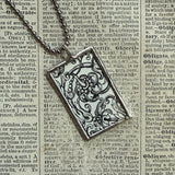 Mushrooms, florals, vintage illustrations upcycled to soldered glass pendant