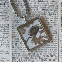 Are You My Mother? vintage children's book illustrations, up-cycled to soldered glass pendant