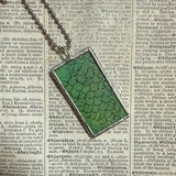 Goldfish  - vintage children's book illustration up-cycled to soldered glass pendant