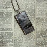 Berthe Morisot, The Cradle, upcycled to hand-soldered glass pendant
