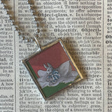 Good night moon, vintage children's book illustrations, up-cycled to soldered glass pendant