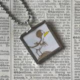 Are You My Mother? vintage children's book illustrations, up-cycled to soldered glass pendant