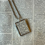Dodo bird vintage 1930s dictionary illustration, hand-soldered glass pendant
