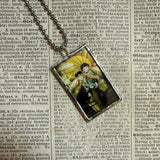 Totoro, Grave of the Fireflies, Miyazaki animation stills / movie poster up-cycled to soldered glass pendant (Copy)