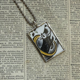Harry the Dirty Dog, vintage illustrations, up-cycled to soldered glass pendant