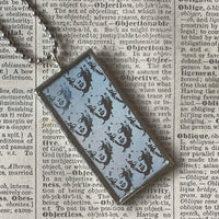 Marilyn Monroe, Andy Warhol, Matisse modern art, upcycled to hand soldered glass pendant