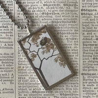 Are You My Mother? vintage children's book illustrations, up-cycled to soldered glass pendant