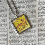 I am a Bunny, Richard Scarry children's book illustrations up-cycled to soldered glass pendant