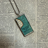 Philippines vintage map, hand-soldered glass pendant
