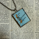 Philippines vintage map, hand-soldered glass pendant