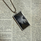 Ansel Adams photography, upcycled to hand-soldered glass pendant