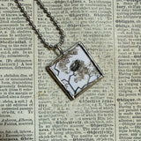 Are You My Mother? vintage children's book illustrations, up-cycled to soldered glass pendant