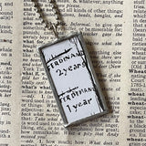 Ferdinand, vintage children's book illustrations, up-cycled to soldered glass pendant