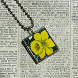 I am a Bunny, Richard Scarry children's book illustrations up-cycled to soldered glass pendant