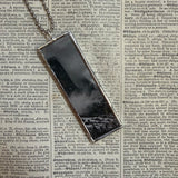 Ansel Adams photography, upcycled to hand-soldered glass pendant