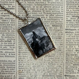 Ansel Adams photography, upcycled to hand-soldered glass pendant