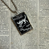 Millions of Cats, vintage children's book illustration up-cycled to soldered glass pendant